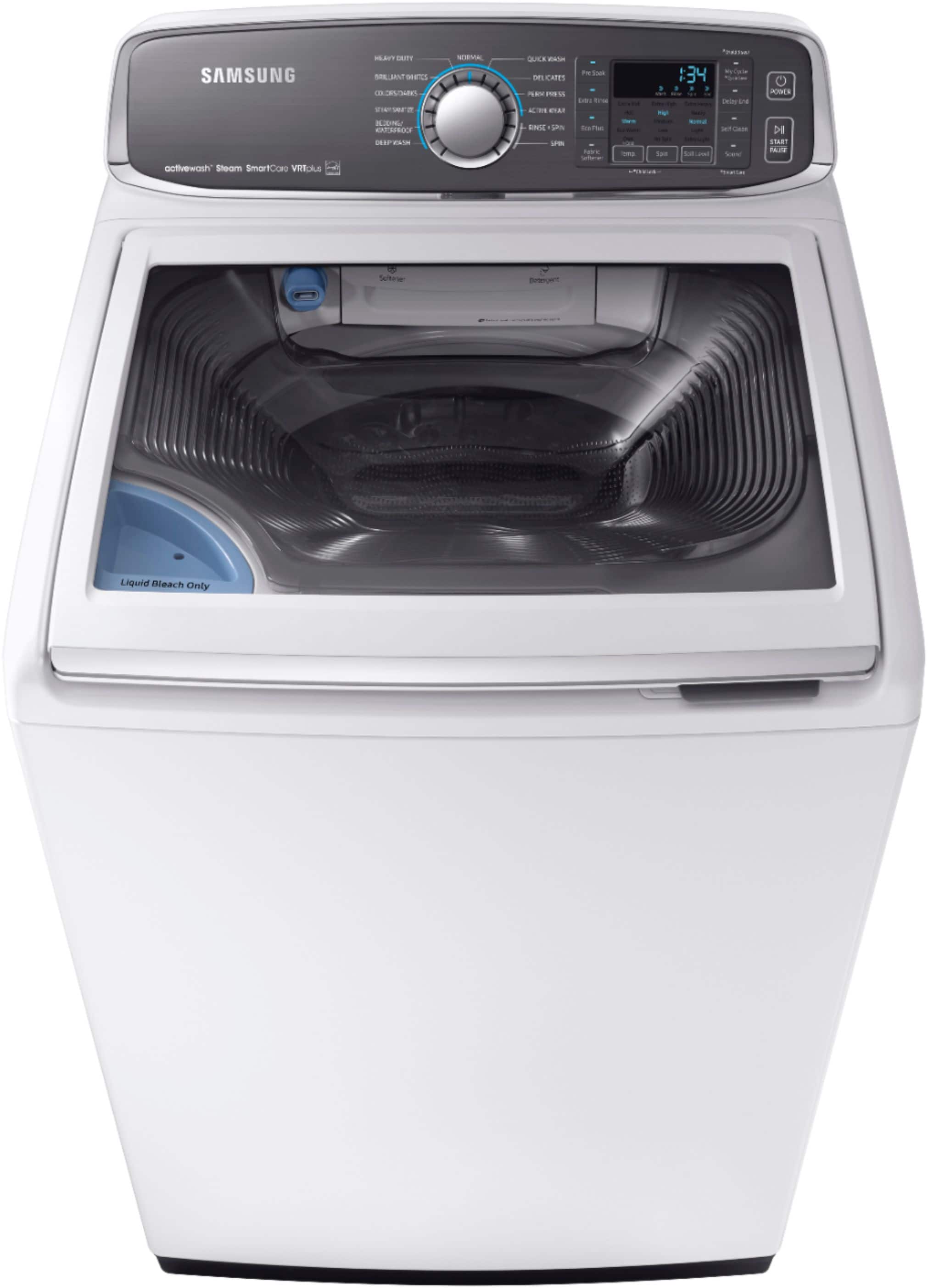 Samsung - Activewash 5.2 Cu. Ft. 13-Cycle High-Efficiency Top-Loading Washer with Steam - White - Alt_View_Standard_13