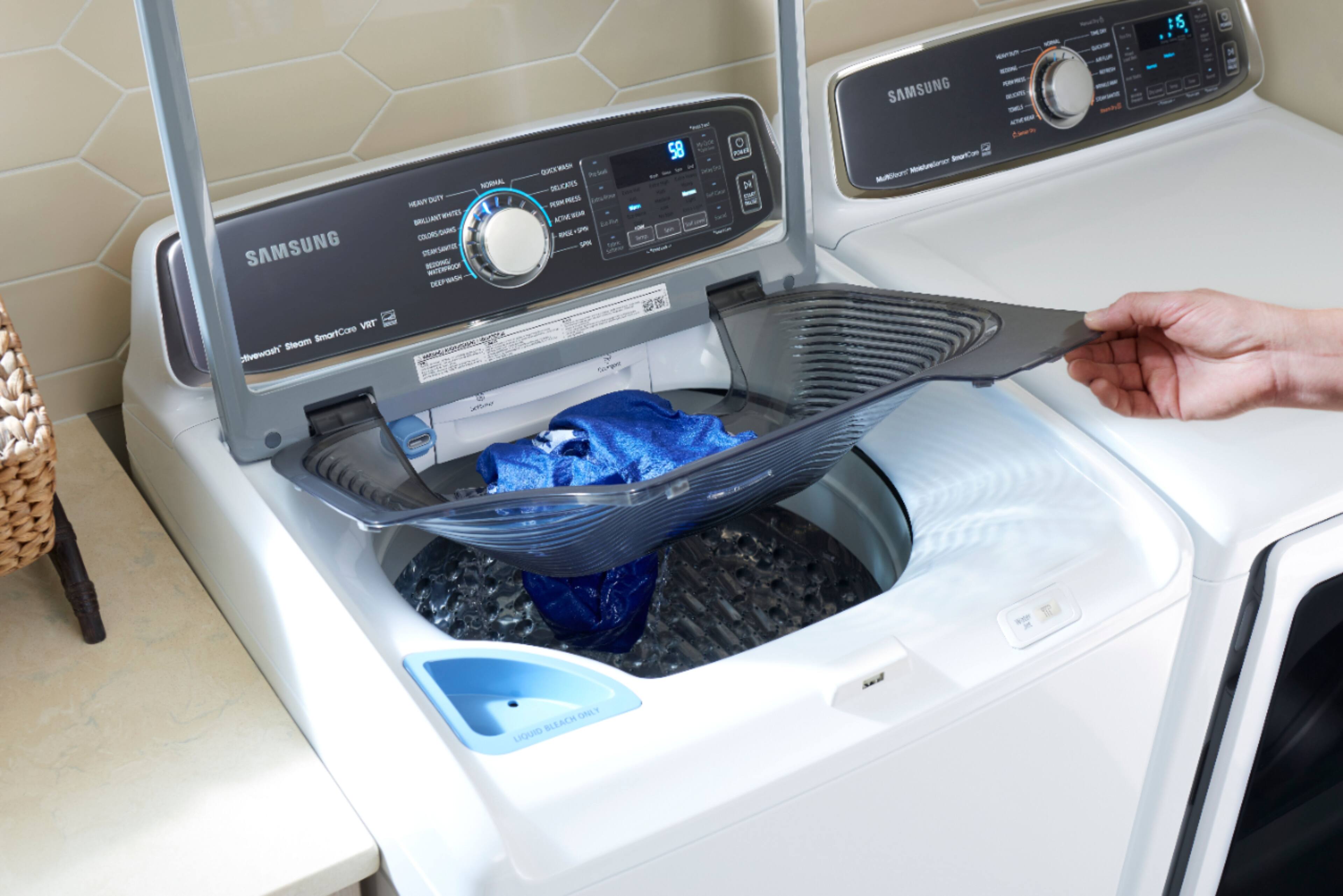 Samsung - Activewash 5.2 Cu. Ft. 13-Cycle High-Efficiency Top-Loading Washer with Steam - White - Alt_View_Standard_15