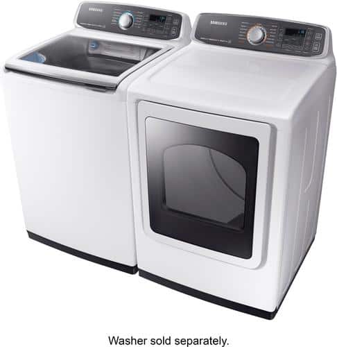 Samsung - 7.4 cu. ft. Capacity Electric Dryer - White - Alt_View_Standard_14