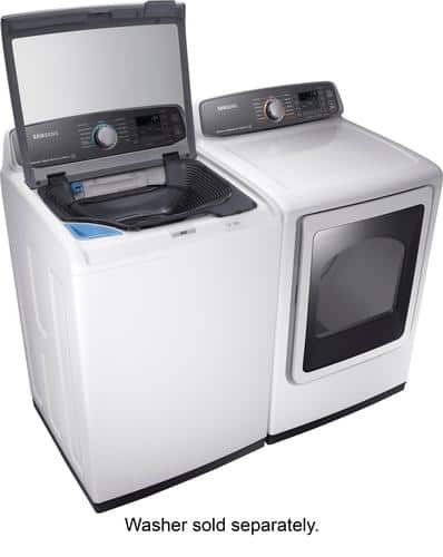 Samsung - 7.4 cu. ft. Capacity Electric Dryer - White - Alt_View_Standard_15