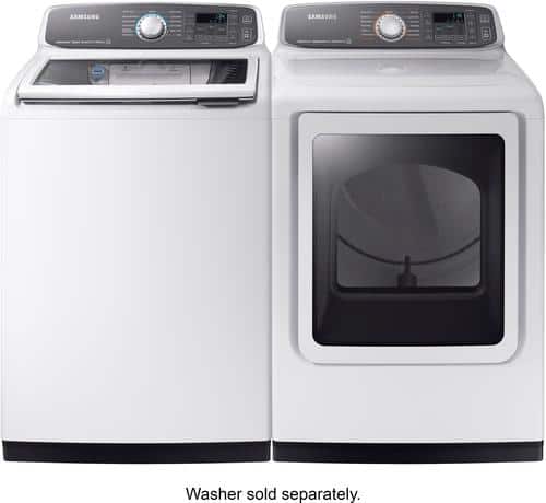 Samsung - 7.4 cu. ft. Capacity Electric Dryer - White - Alt_View_Standard_16