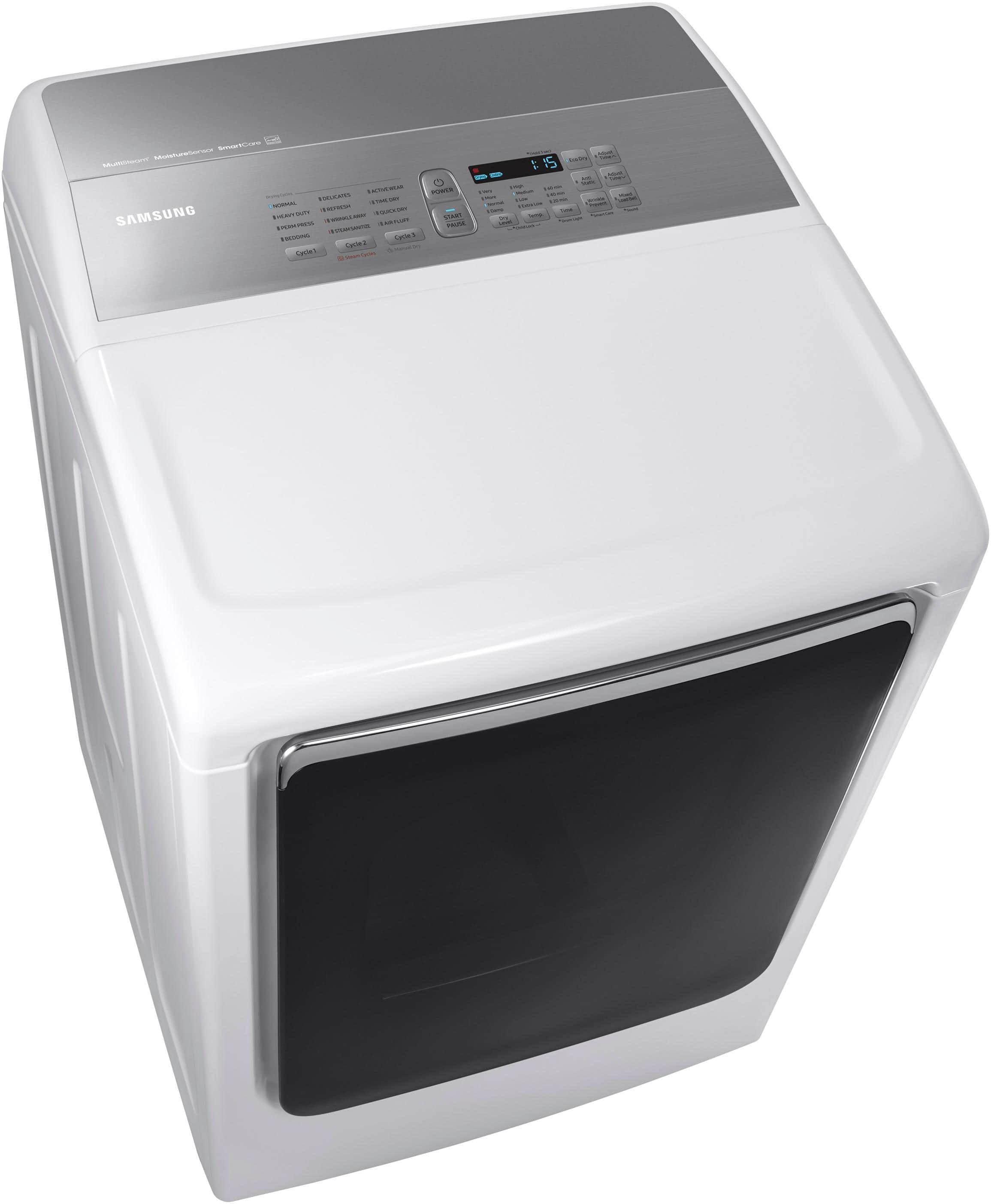 Samsung - 7.4 cu. ft. Capacity DOE Electric Dryer - White - Alt_View_Standard_11