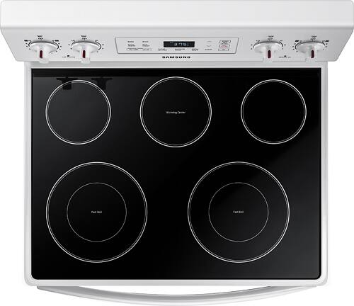 Samsung - 5.9 cu. ft. Freestanding Electric Range - White - Alt_View_Standard_11