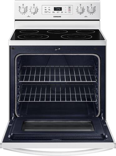 Samsung - 5.9 cu. ft. Freestanding Electric Range - White - Alt_View_Standard_13