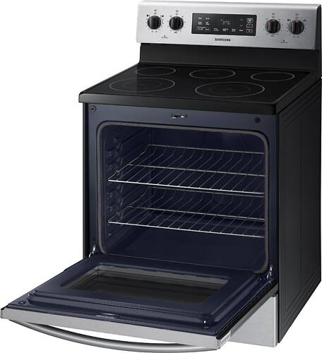 Samsung - 5.9 cu. ft. Freestanding Electric Range - Stainless steel - Alt_View_Standard_12