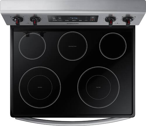 Samsung - 5.9 cu. ft. Freestanding Electric Range - Stainless steel - Alt_View_Standard_13