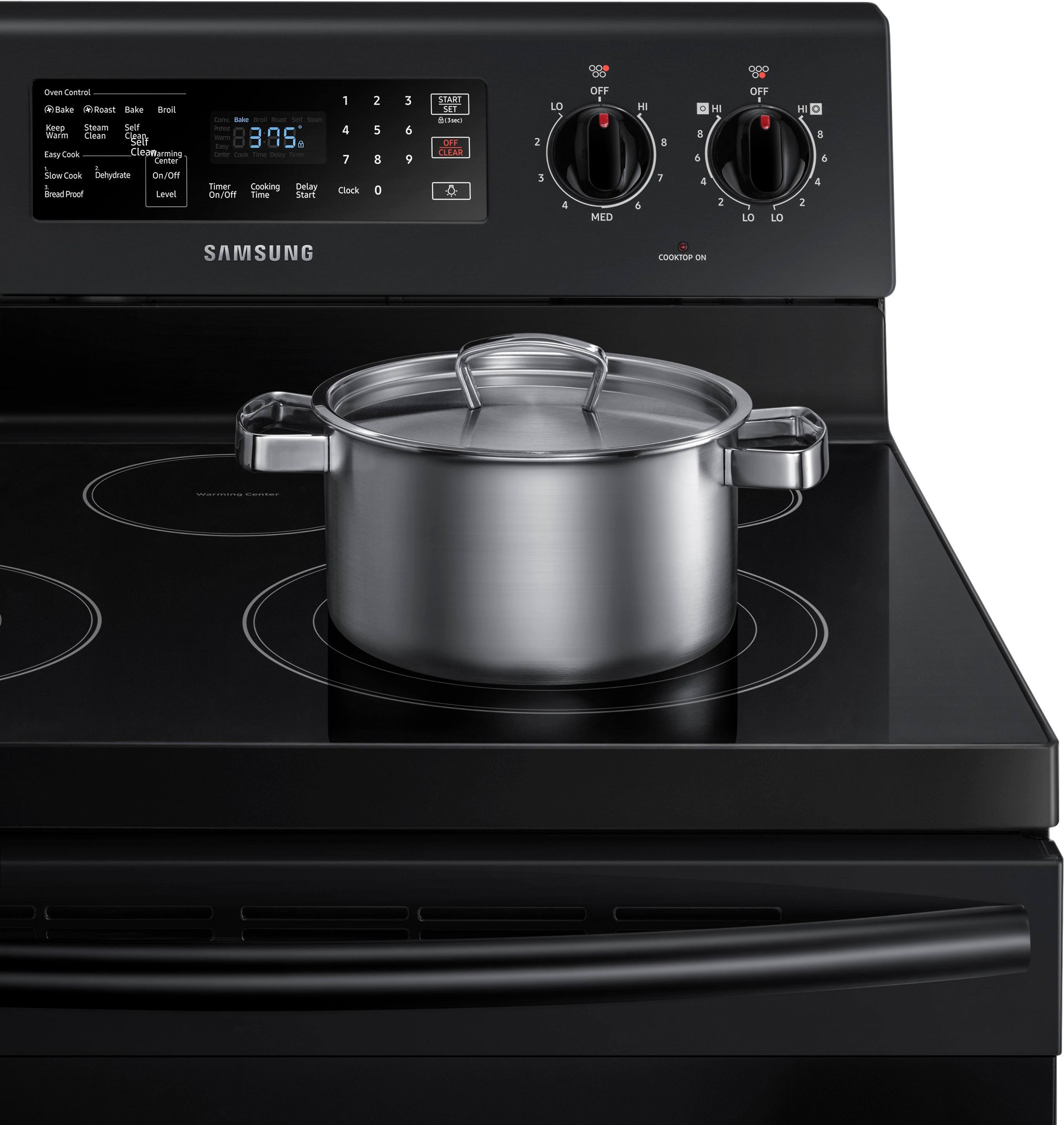 Samsung - 5.9 cu. ft. Convection Freestanding Electric Range - Black - Alt_View_Standard_13