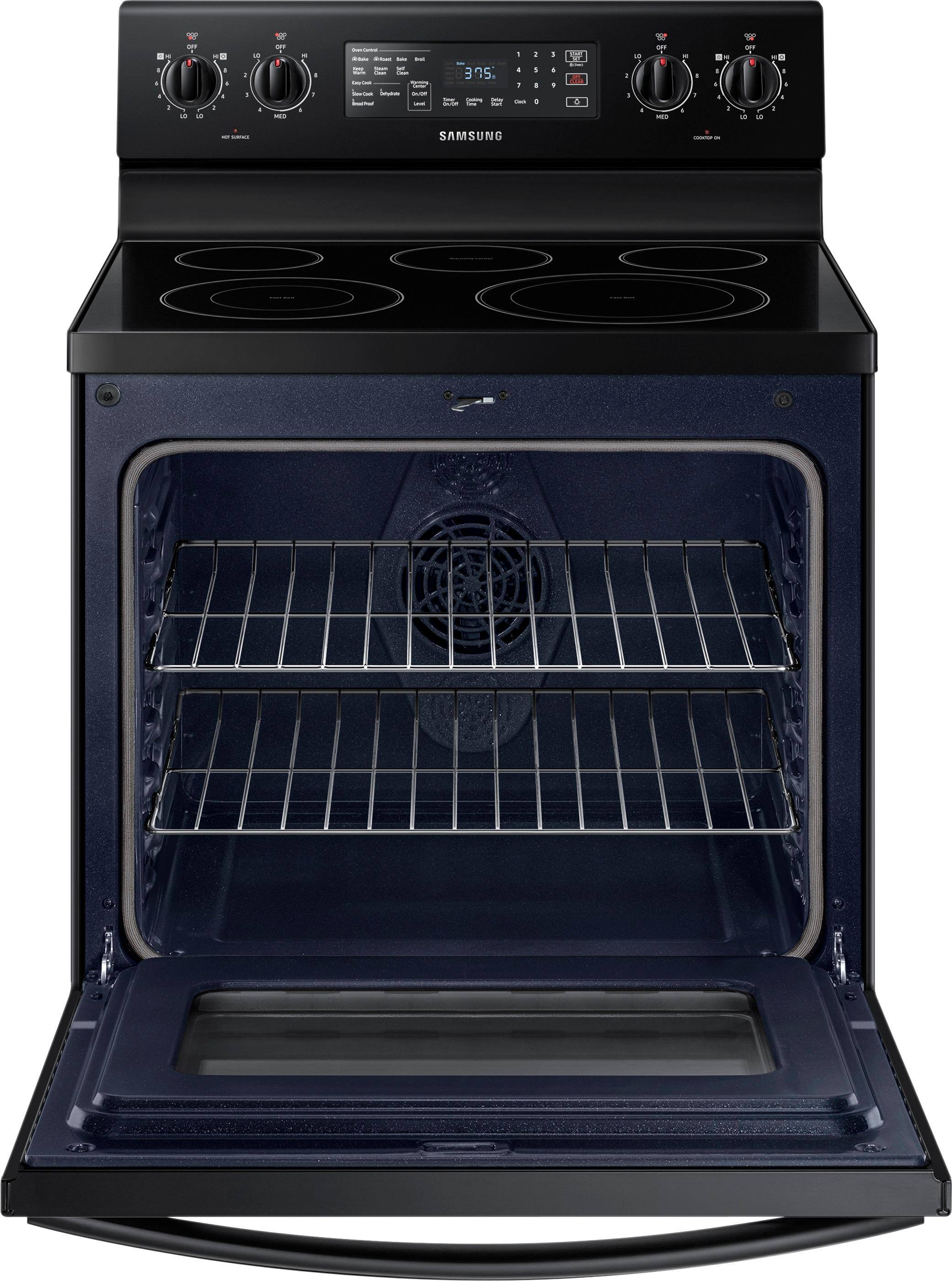 Samsung - 5.9 cu. ft. Convection Freestanding Electric Range - Black - Alt_View_Standard_15