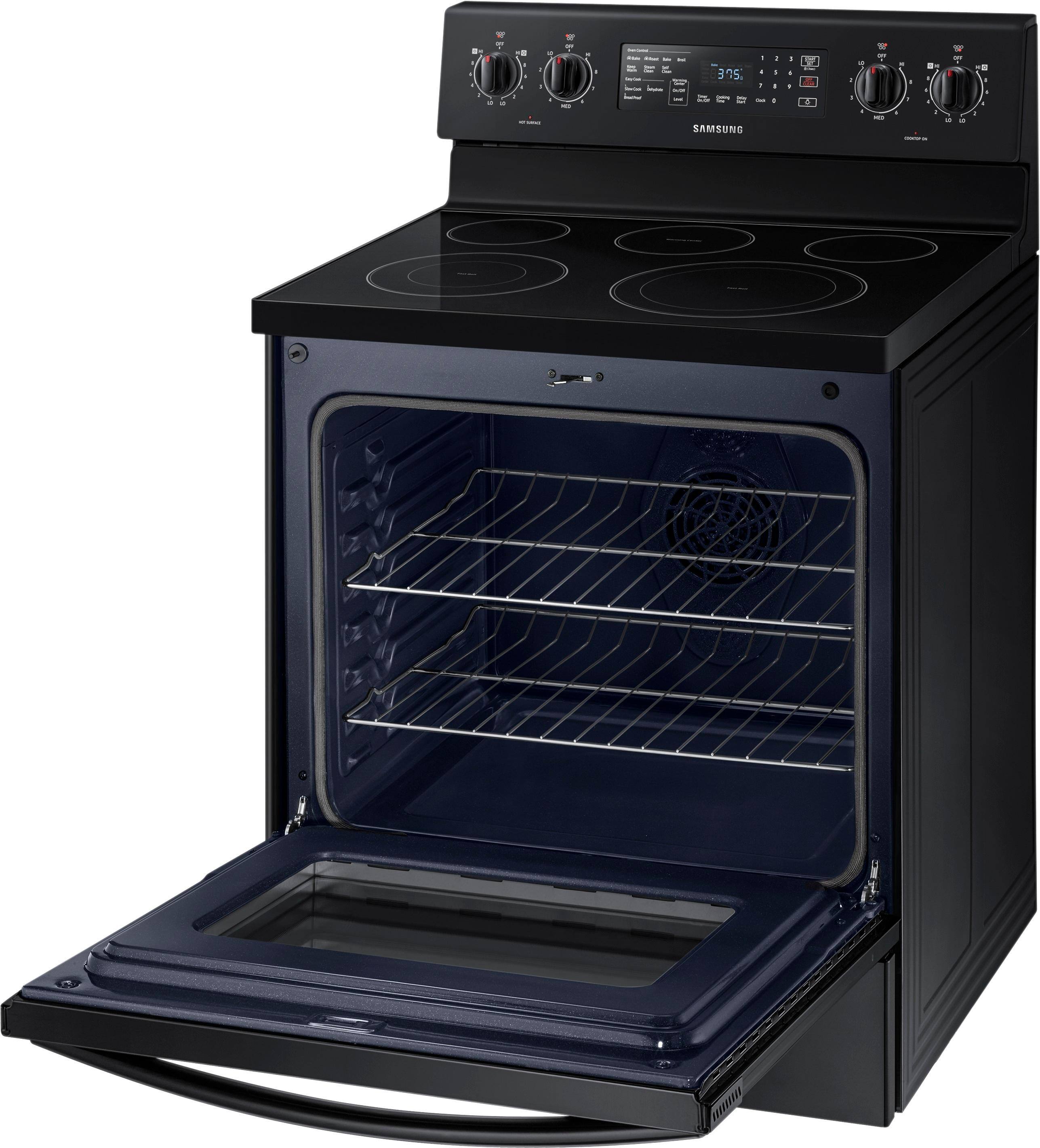 Samsung - 5.9 cu. ft. Convection Freestanding Electric Range - Black - Alt_View_Standard_16