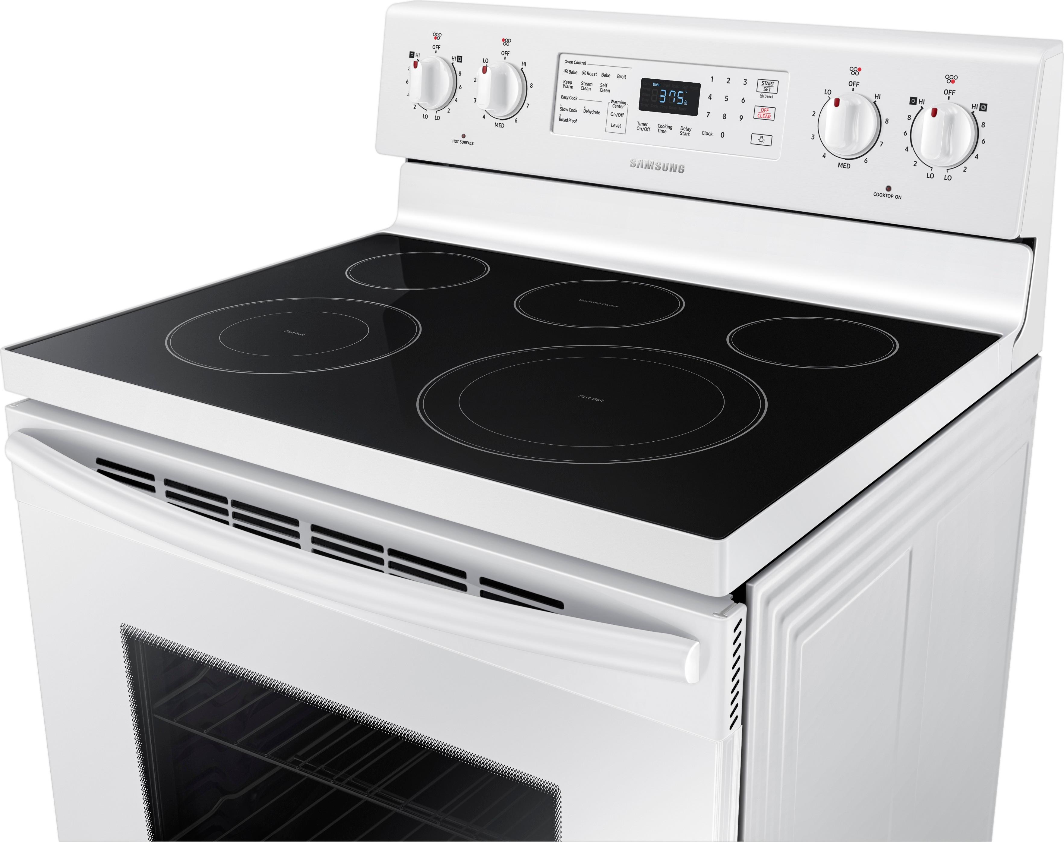 Samsung 5 9 Cu Ft Convection Freestanding Electric Range White At   5713604cv11a 