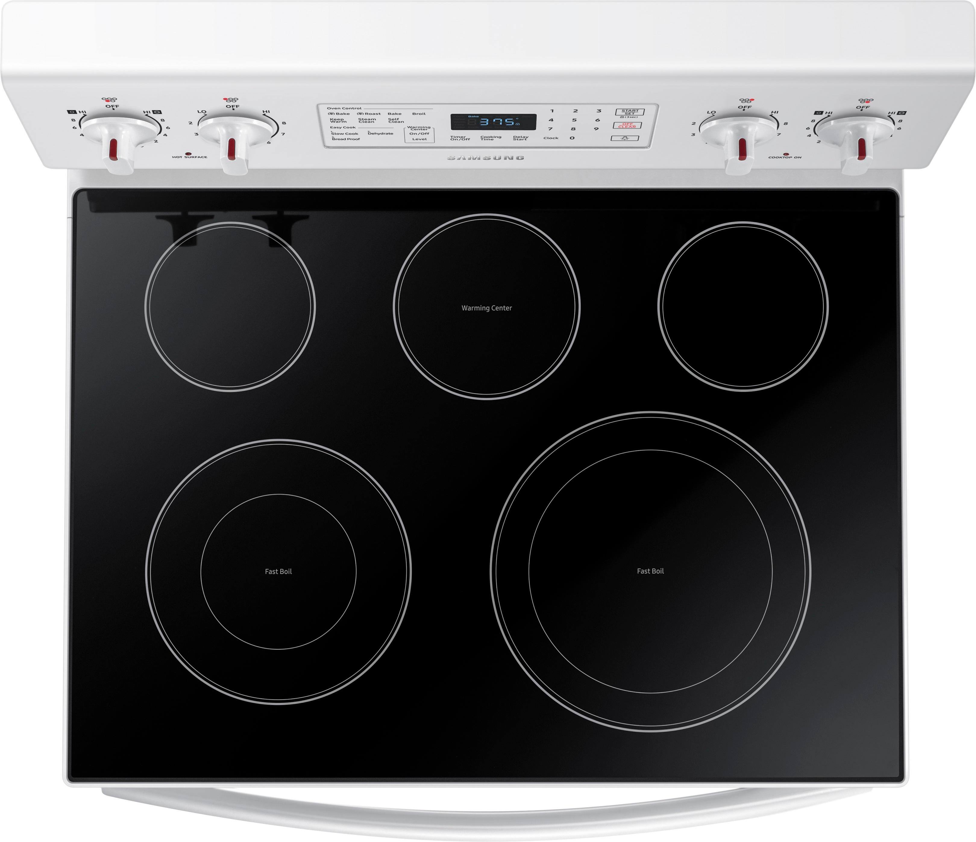 Samsung - 5.9 cu. ft. Convection Freestanding Electric Range - White - Alt_View_Standard_12