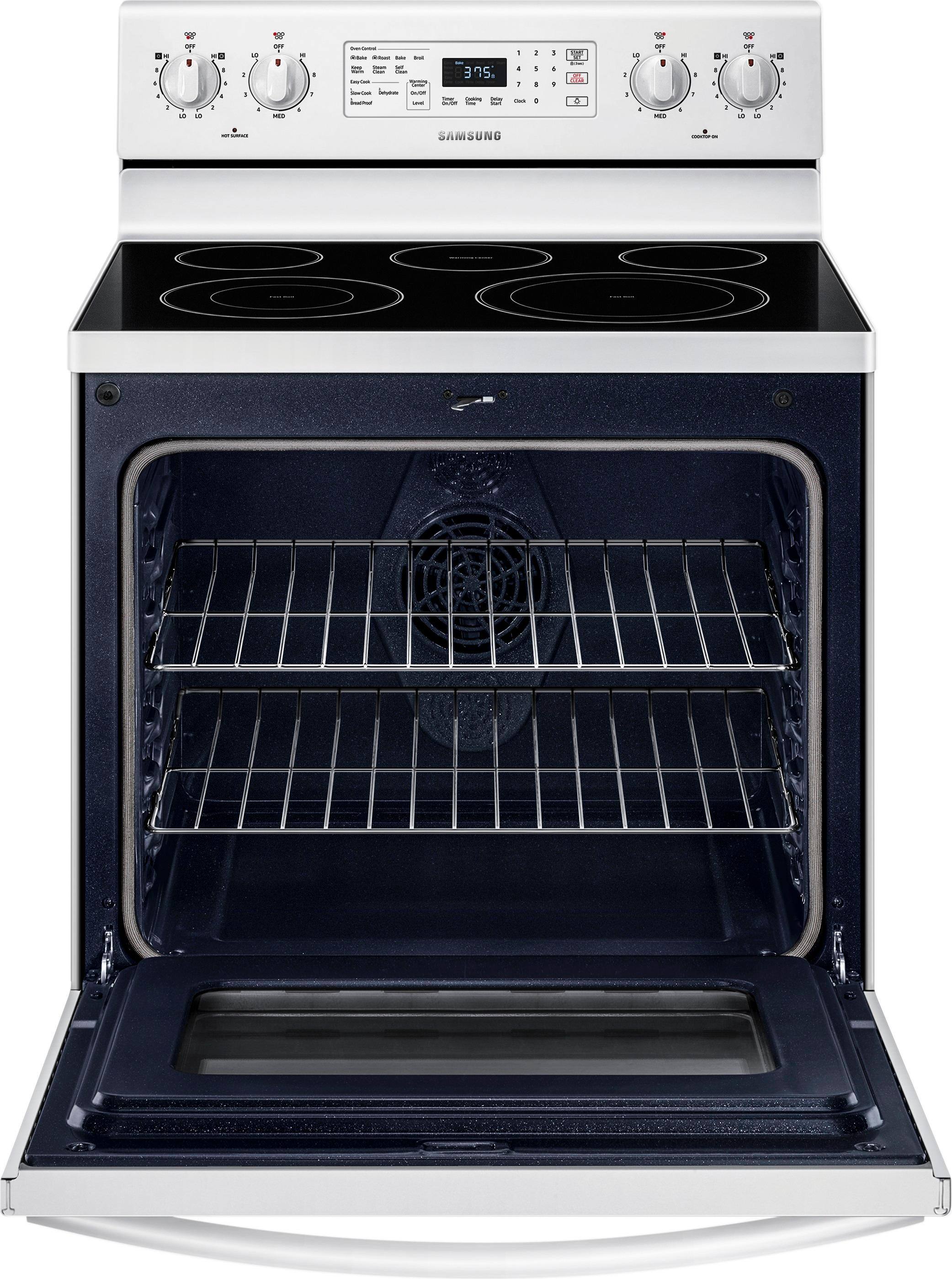Samsung - 5.9 cu. ft. Convection Freestanding Electric Range - White - Alt_View_Standard_15