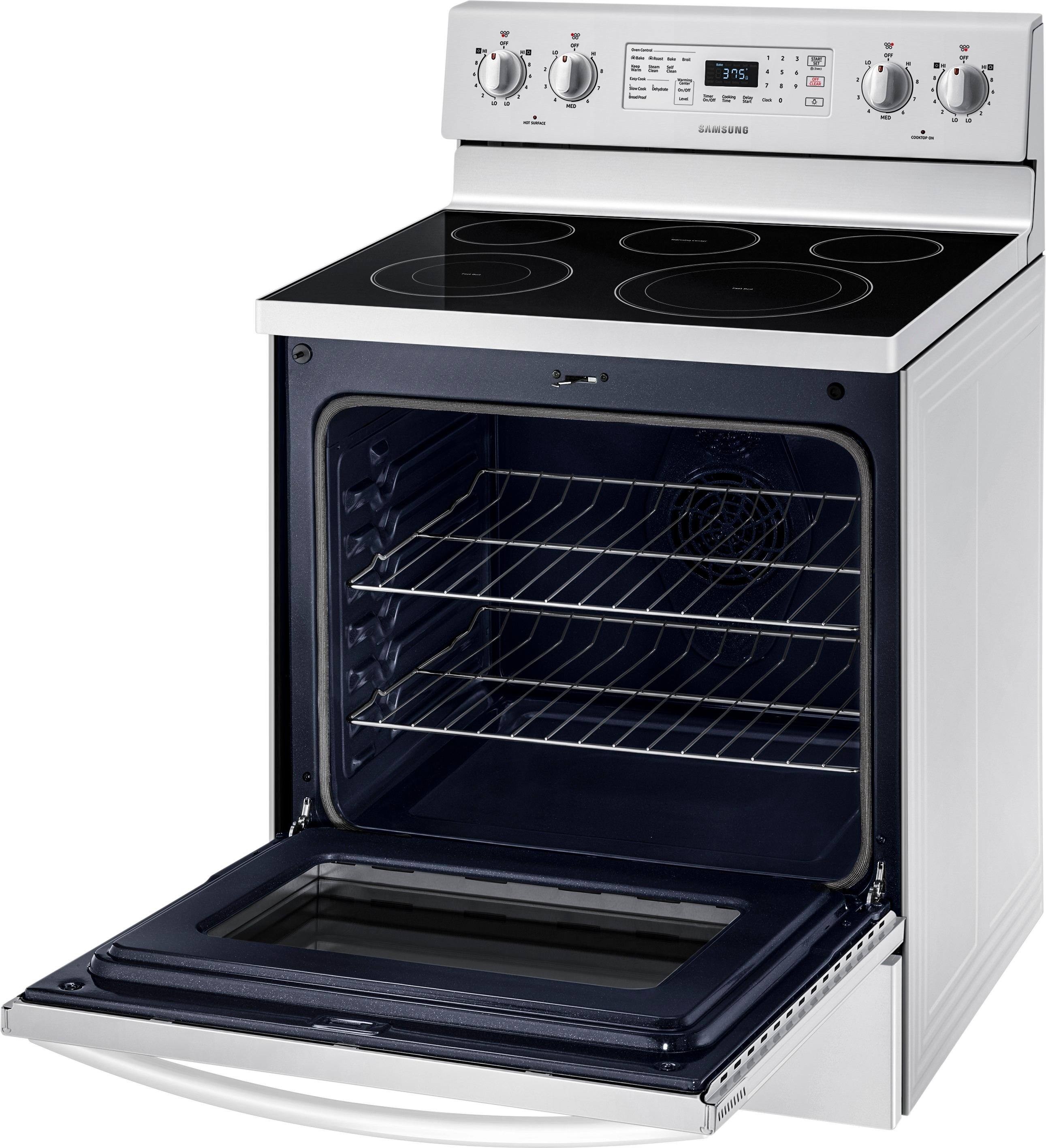 Samsung - 5.9 cu. ft. Convection Freestanding Electric Range - White - Alt_View_Standard_16