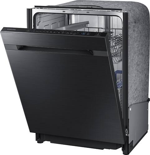 Samsung - Linear Wash 24" Top Control Tall Tub Built-In Dishwasher - Fingerprint Resistant Black Stainless Steel - Alt_View_Standard_11