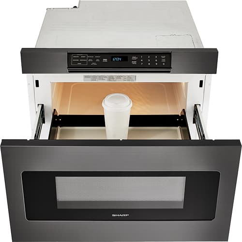 Sharp - 24" 1.2 Cu. Ft. Built-In Microwave Drawer - Black stainless steel - Alt_View_Standard_11
