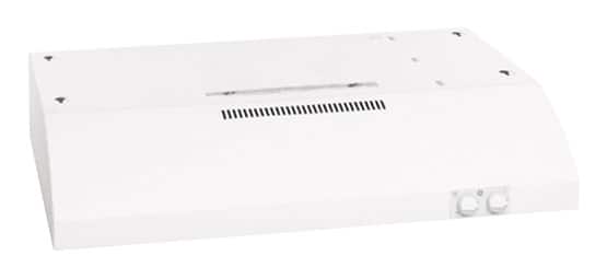 GE - Deluxe 30" Convertible Range Hood - White - Front_Standard