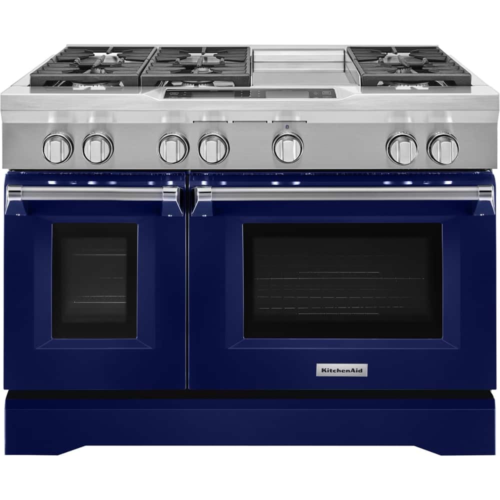 KitchenAid 6.3 Cu. Ft. SelfCleaning Freestanding Double Oven Dual Fuel Convection Range