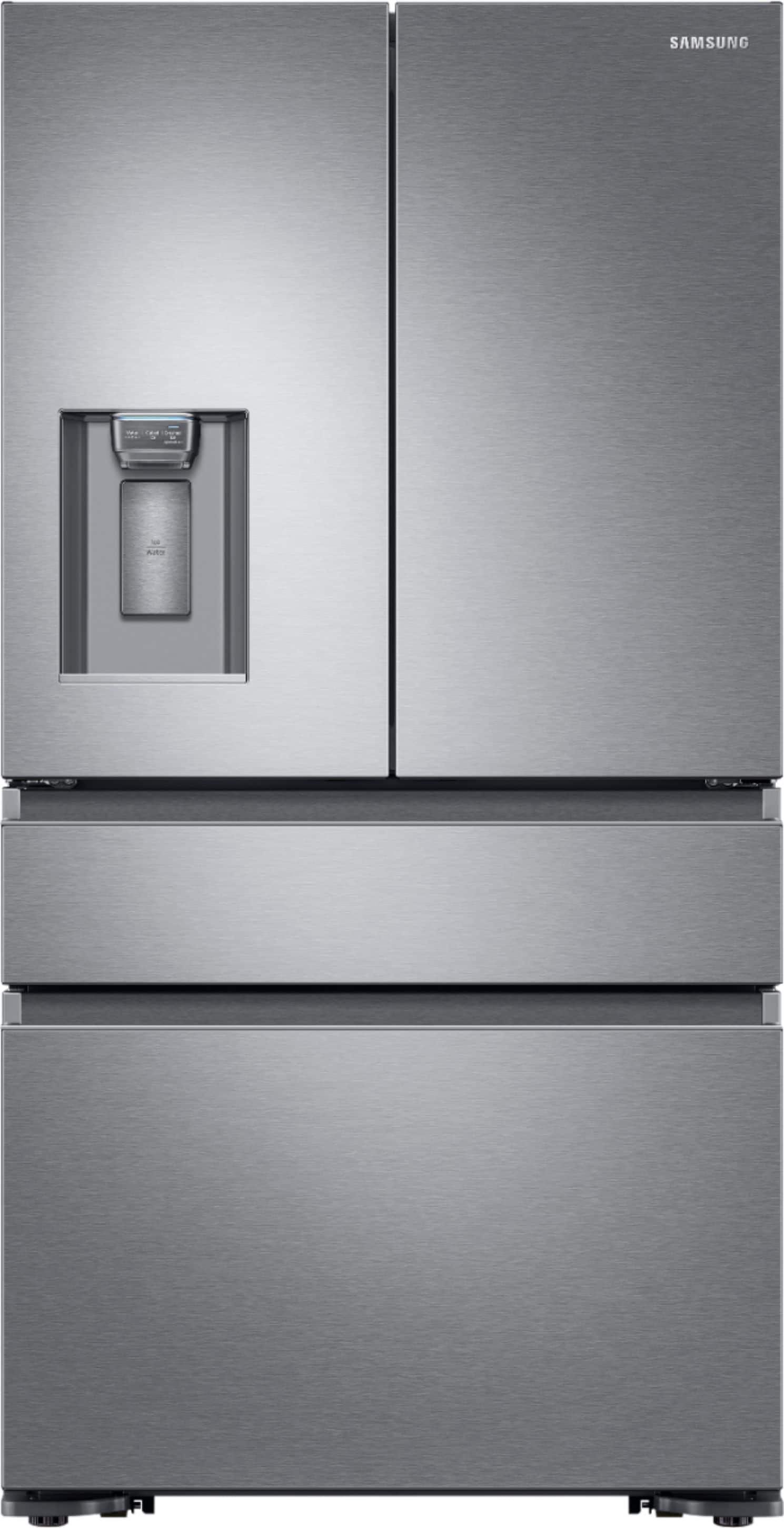 French Door Refrigerators Pacific S Samsung 22 6 Cu Ft 4 Door French Counter Depth Refrigerator Fingerprint Resistant Stainless Steel