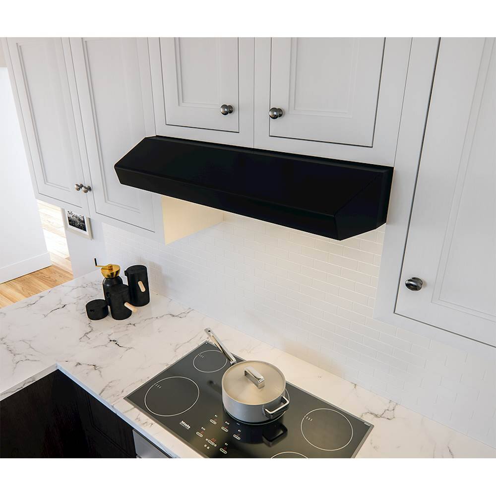 Zephyr - Breeze II 36" Externally Vented Range Hood - Black - Front_Zoom