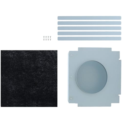 Zephyr - Recirculating Kit for Essentials Europa Anzio ZAZ-E42BS and ZAZ-E42CS Hoods - Black/Silver - Front_Standard