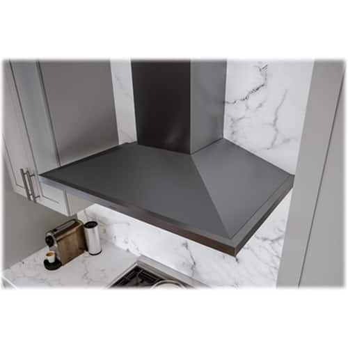 Zephyr - Duct Cover - Black stainless steel - Front_Standard