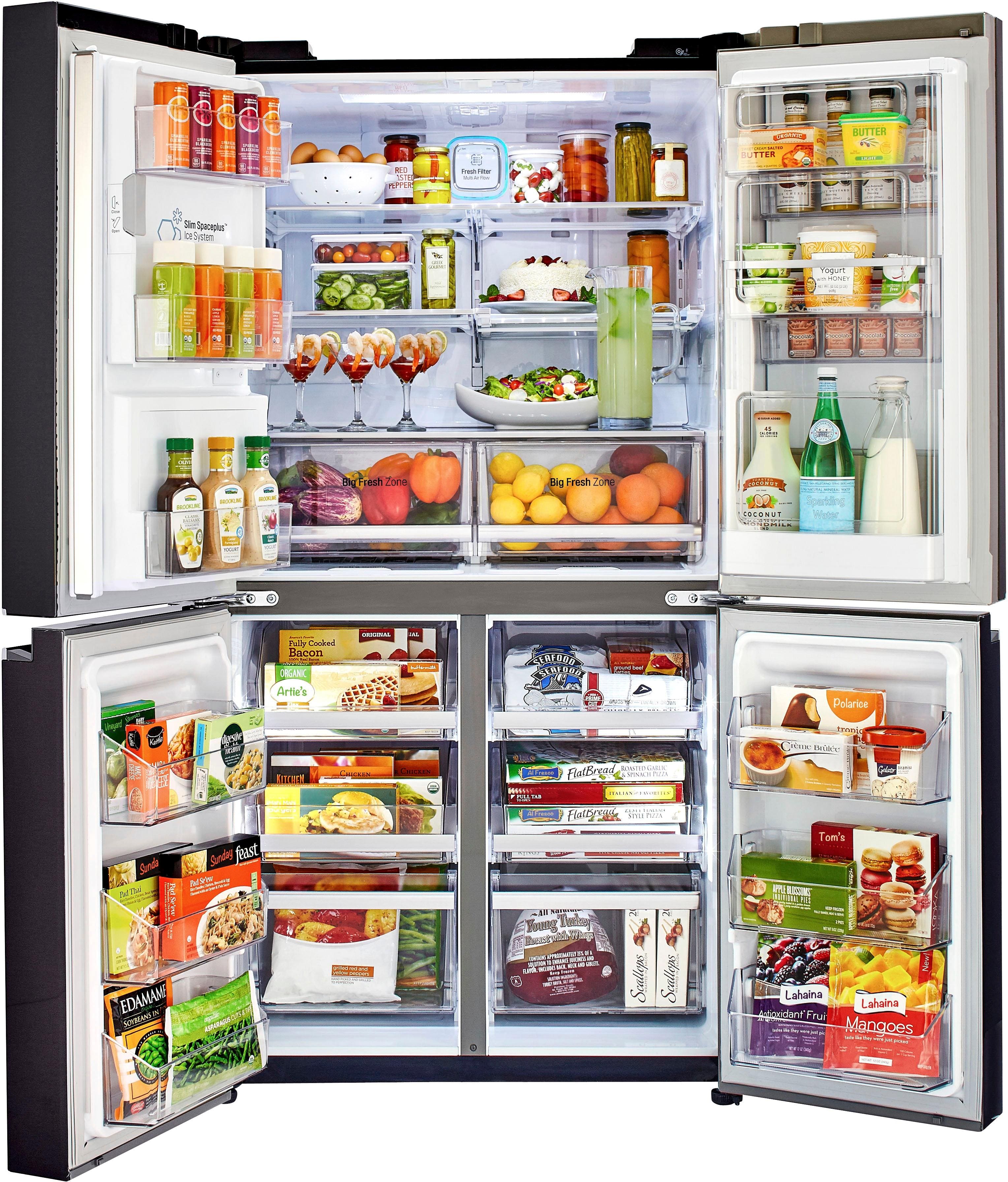 Lg 22 7 Cu Ft 4 Door Counter Depth French Door Refrigerator at Lena