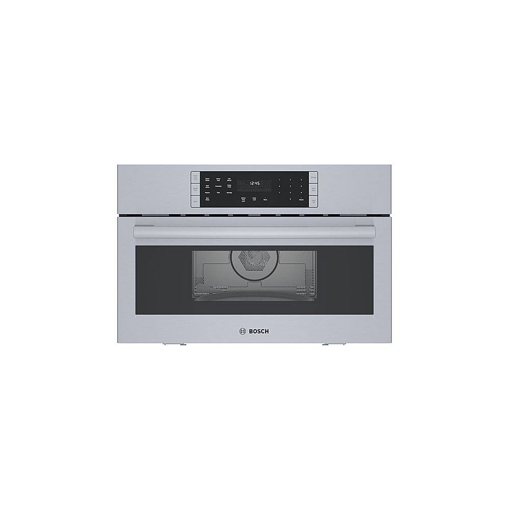 Bosch - 800 Series 1.6 Cu. Ft. Built-In Microwave - Stainless steel - Front_Zoom