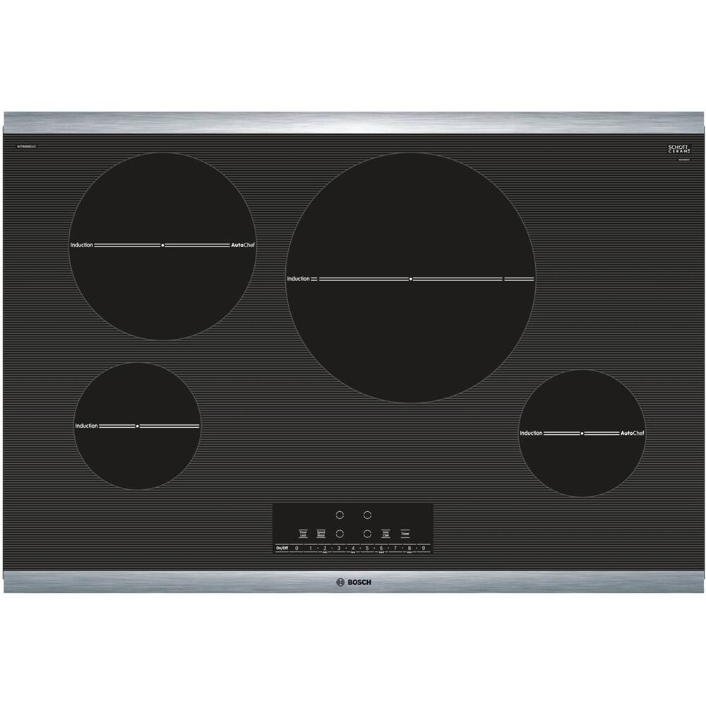 Bosch 800 Series 30" Electric Induction Cooktop Black/stainless