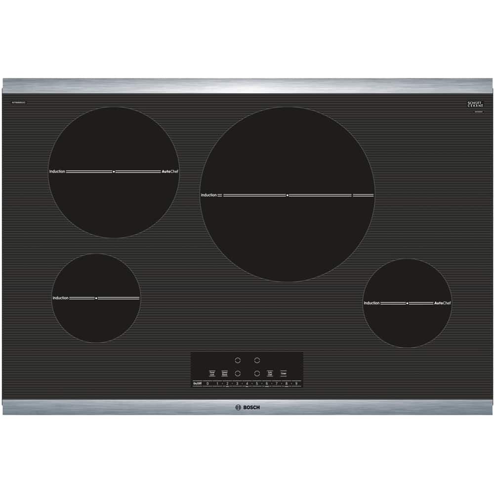 Bosch 800 Series 30" Electric Induction Cooktop Black/stainless