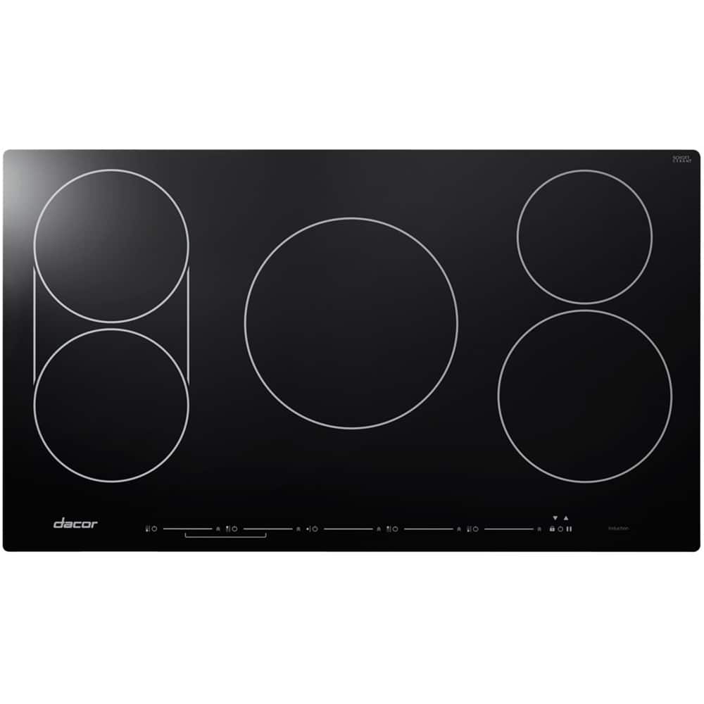 Dacor - Discovery 36" Electric Induction Cooktop - Black - Front_Zoom