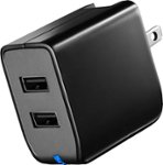 Insignia - 2-Port USB Wall Charger - Black