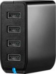 Insignia - 4-Port USB Wall Charger - Black