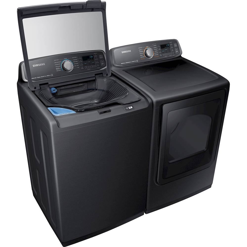 Samsung - activewash 5.2 Cu. Ft. 13-Cycle High-Efficiency Top-Loading Washer with Steam - Fingerprint Resistant Black Stainless Steel - Alt_View_Standard_15