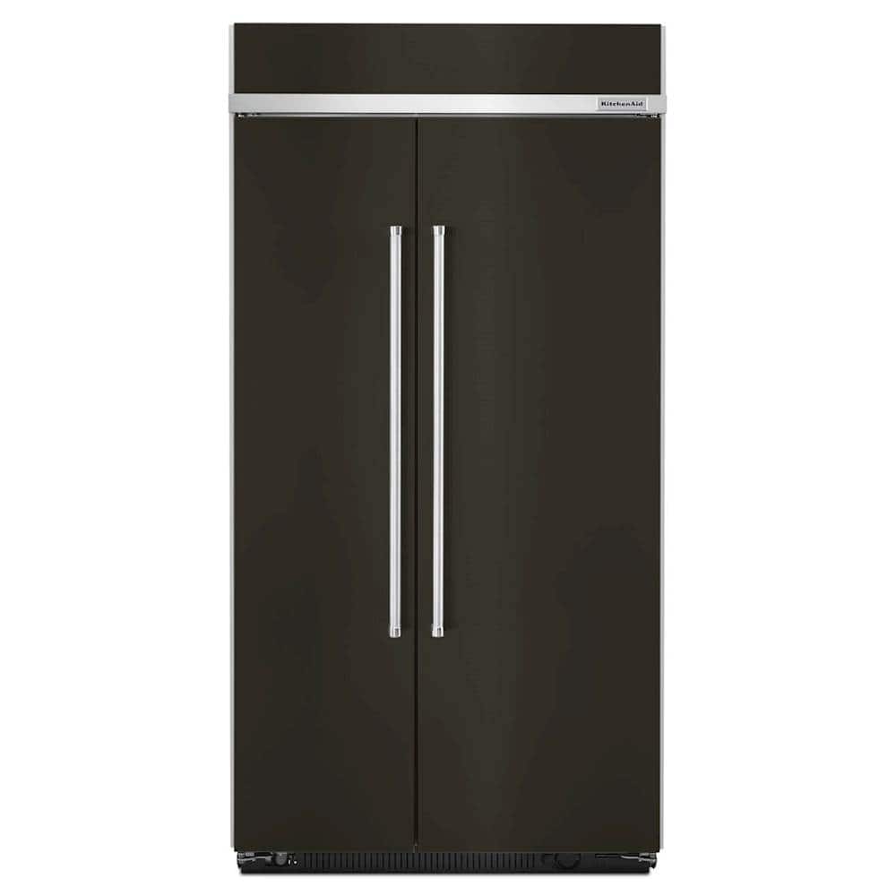 Built In Refrigerators Pacific S Ft Side By Built In Refrigerator Black