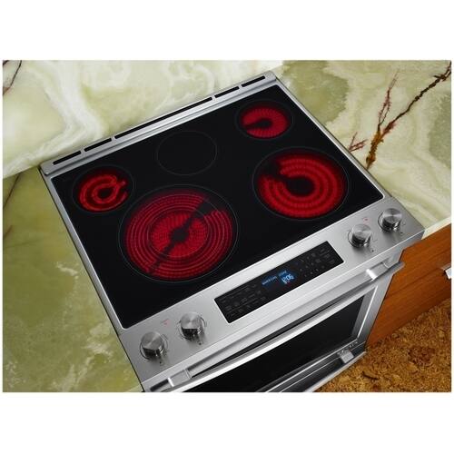 Jenn-Air - 7.1 Cu. Ft. Self-Cleaning Slide-In Electric Convection Range - Silver - Alt_View_Standard_16