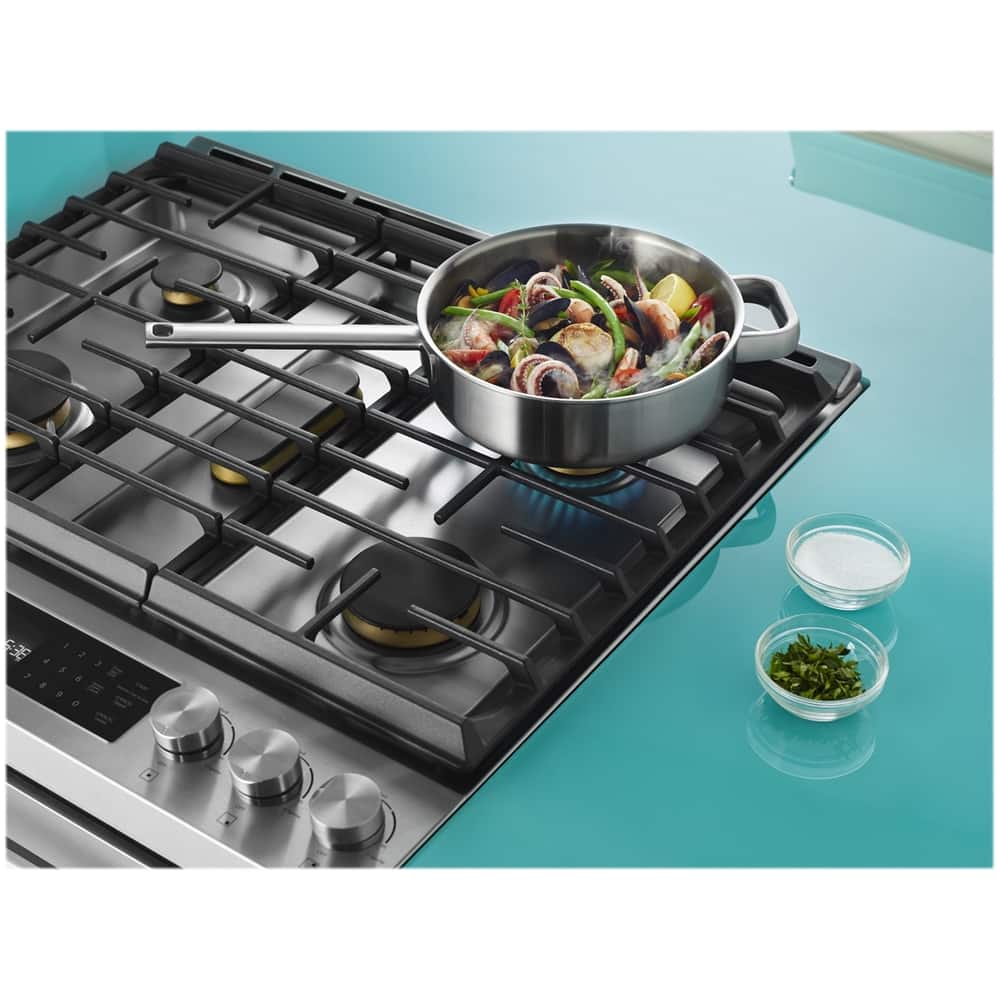 Jenn-Air - 7.1 Cu. Ft. Self-Cleaning Slide-In Dual Fuel Convection Range - Stainless steel - Alt_View_Standard_15