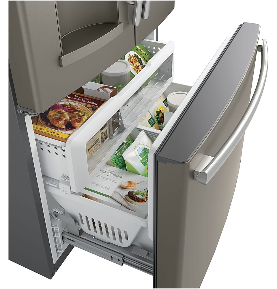GE - 27.8 Cu. Ft. French Door Refrigerator - Slate - Alt_View_Standard_15