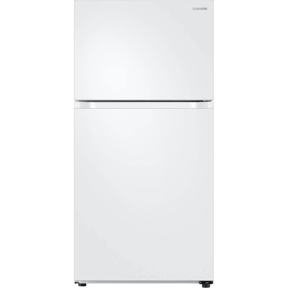 Samsung - 21.1 Cu. Ft. Top-Freezer Refrigerator - White - Front_Standard