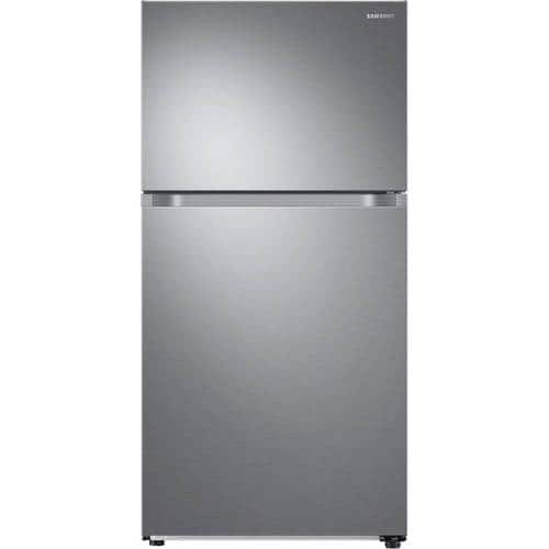 Samsung - 21.1 Cu. Ft. Top-Freezer Refrigerator - Fingerprint Resistant Stainless Steel - Front_Standard