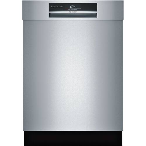 Bosch - 24" Top Control Built-In Dishwasher with Stainless Steel Tub - Stainless steel - Front_Standard
