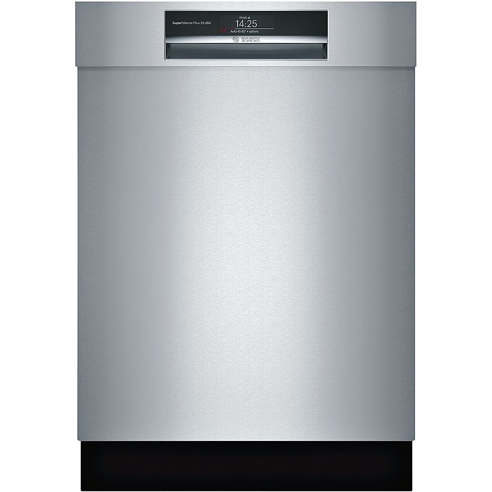 Bosch - 24" Top Control Built-In Dishwasher with Stainless Steel Tub - Stainless steel - Front_Zoom