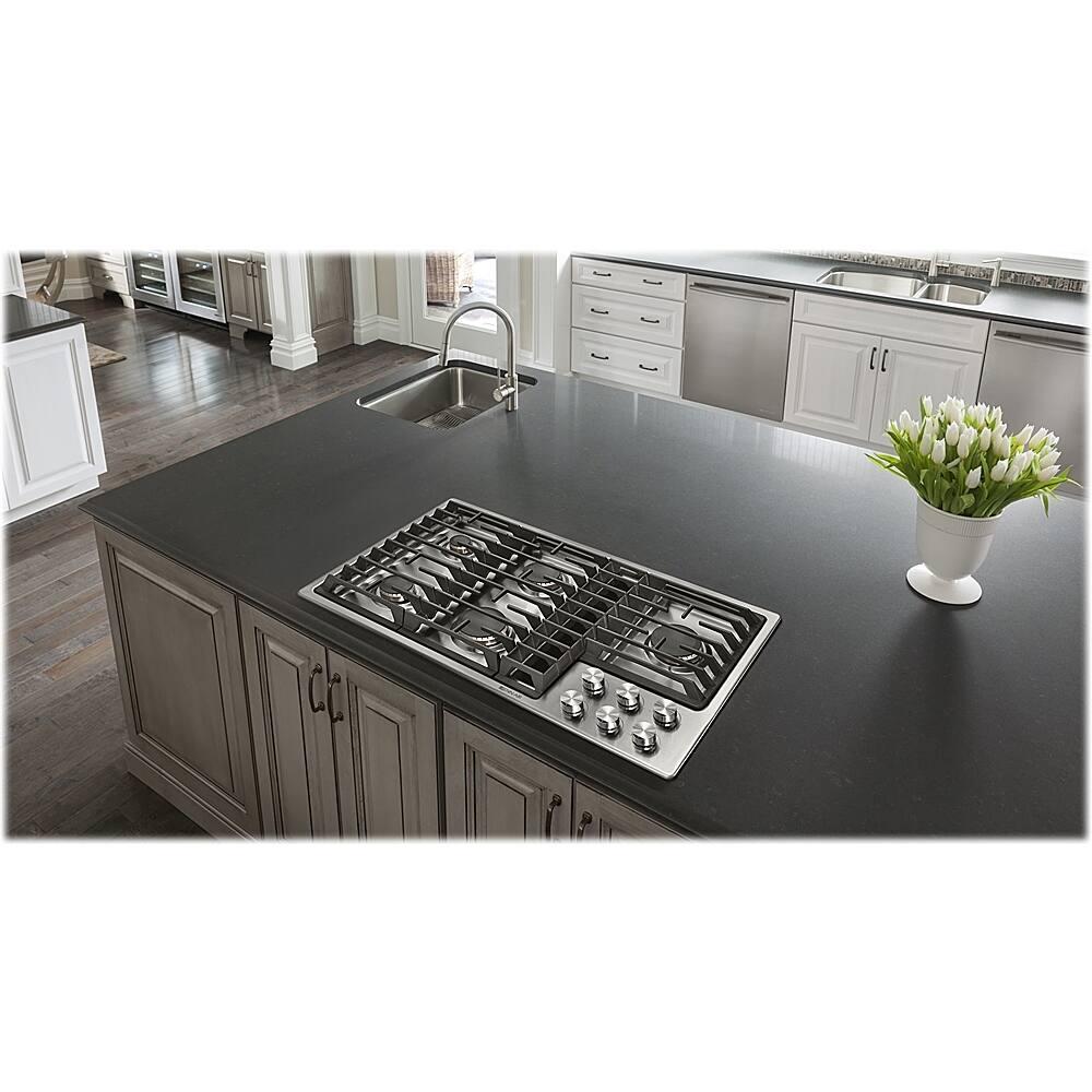 Jenn-Air - 36" Gas Cooktop - Stainless steel - Alt_View_Standard_13