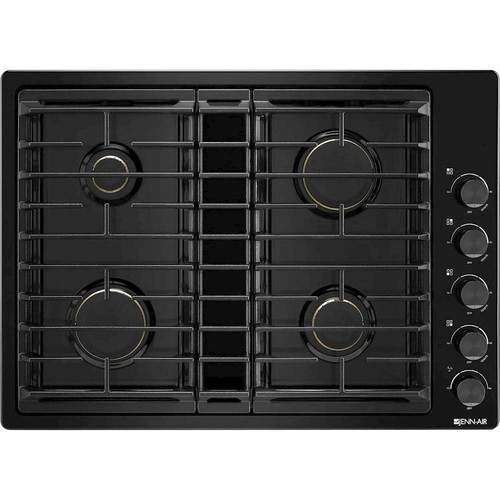 Jenn-Air - 30" Built-In Gas Cooktop - Black - Front_Standard