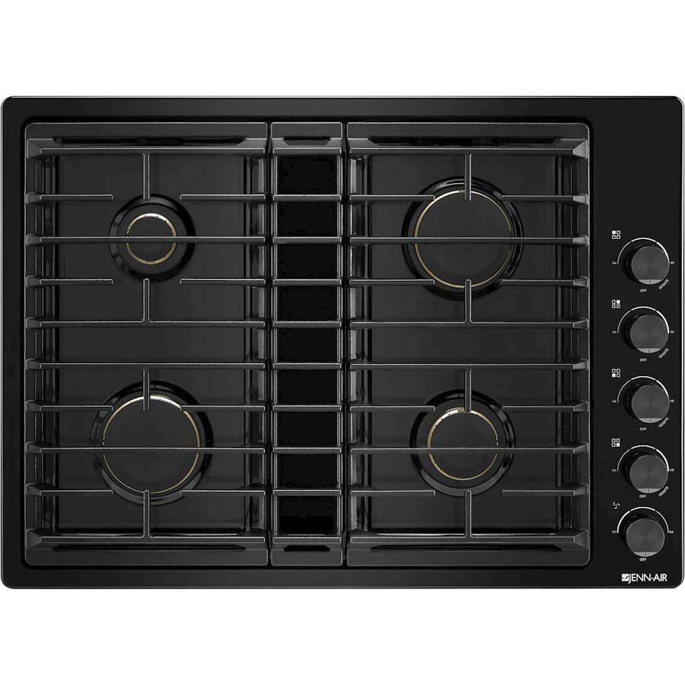 Jenn-Air - 30" Built-In Gas Cooktop - Black - Front_Zoom