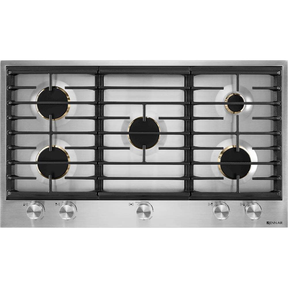 Jenn-Air - 36" Built-In Gas Cooktop - Stainless steel - Front_Zoom