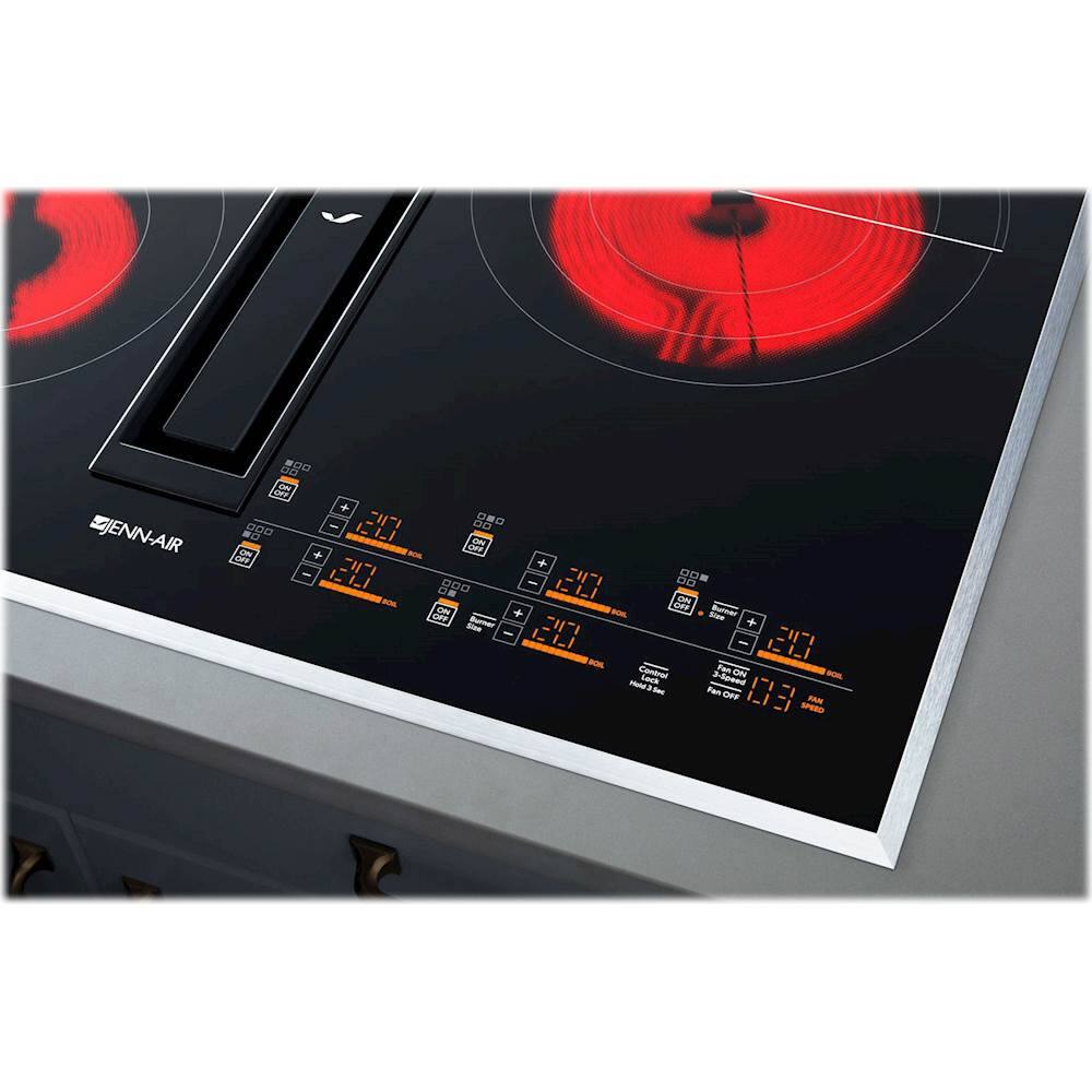 JennAir JX3 EuroStyle 36" BuiltIn Electric Cooktop Black/Stainless at Pacific Sales