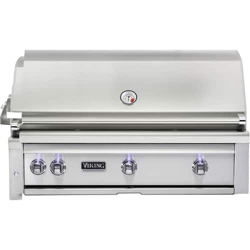 Viking - Professional 5 Series 36" Built-In Gas Grill - Stainless Steel - Angle_Standard