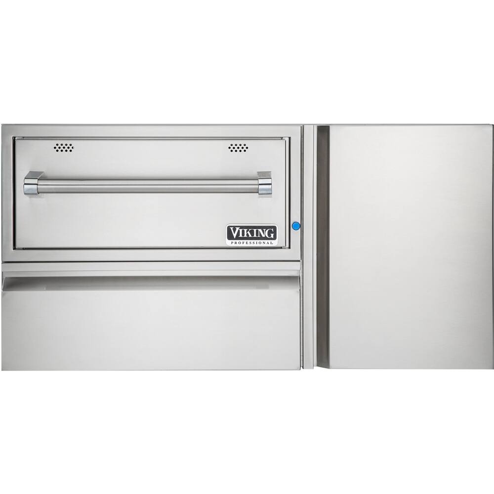 Viking - Professional 5 Series 42" Warming Drawer - Stainless steel - Front_Zoom