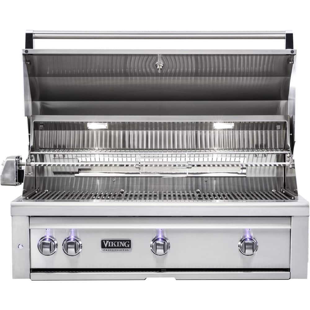Viking - Professional 5 Series 42" Built-In Gas Grill - Stainless Steel - Alt_View_Standard_11