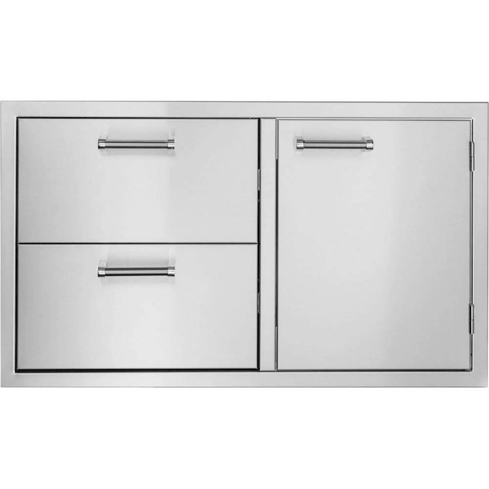 Viking - 36" Double Drawer and Access Door Combo - Stainless steel - Front_Zoom